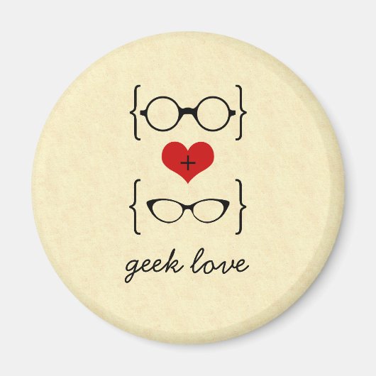 Geeky Glasses Magnet (Voorkant)