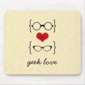 Geeky Glasses Mousepad Muismat (Voorkant)
