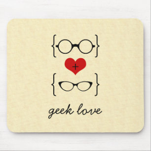 Geeky Glasses Mousepad Muismat
