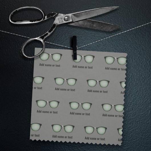 Geeky Glasses / Nerd Spectacles eigen tekst elke k Stof