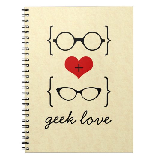 Geeky Glasses Notitieboek (Voorkant)