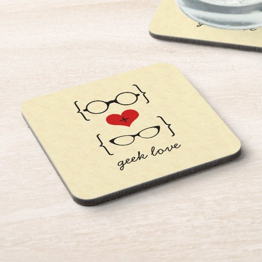 Geeky Glasses Onderzetter set (Linkerzijde)
