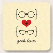 Geeky Glasses Onderzetter set (Voorkant)