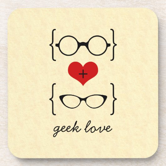Geeky Glasses Onderzetter set (Voorkant)