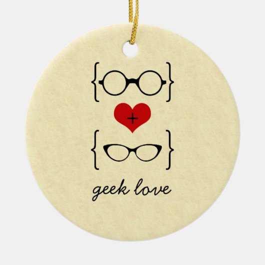 Geeky Glasses Ornament (Voorkant)