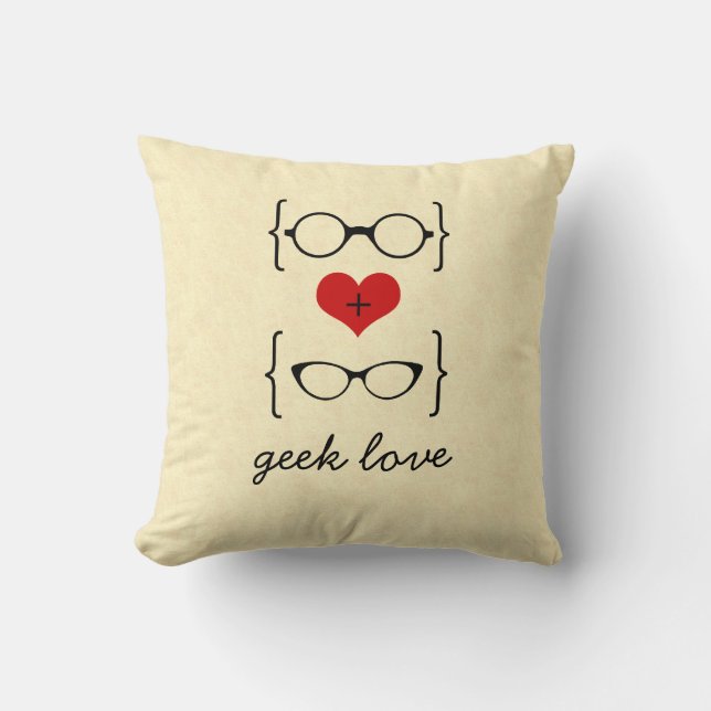 Geeky Glasses Pillow Kussen (Voorkant)