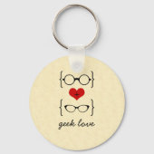 Geeky Glasses Sleutelhanger (Voorkant)