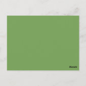 Geeky Glasses Table Number Briefkaart (Achterkant)