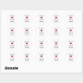 Geeky Glasses Wedding Stickers (Vel)