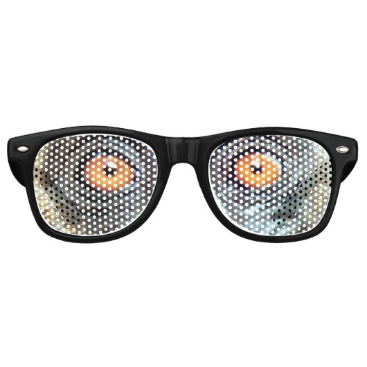 Geeky grappige aap ogen retro zonnebril (Voorkant)