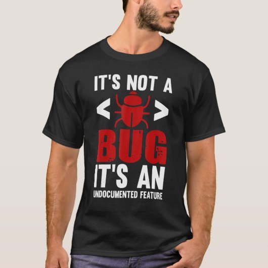 Geeky it Computer Nerd Niet-gedocumenteerde functi T-shirt (Voorkant)