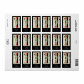 Geeky nerdy 1980s cassette retro cassette tape etiket (Full Sheet)