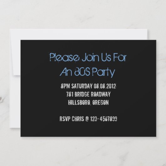 Geeky nerdy 1980s cassette retro cassette tape kaart (Achterkant)