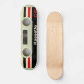Geeky nerdy 1980s cassette retro cassette tape skateboard (Voorkant)