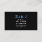 Geeky nerdy 1980s cassette retro cassette tape visitekaartje (Achterkant)