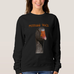 Geeky Peking Duck onder Aziatische stijltekst Trui