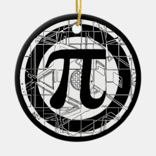Geeky Pi Day Symbool Keramisch Ornament