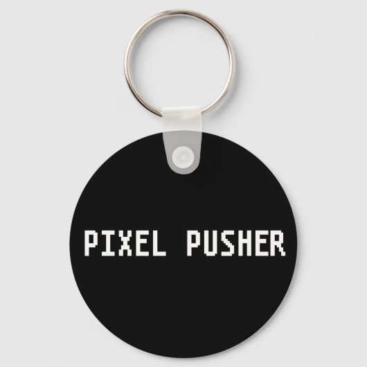 Geeky Pixel Pusher Sleutelhanger (Voorkant)