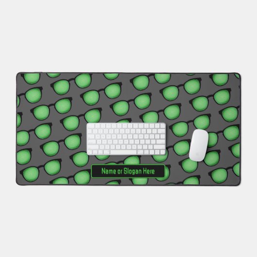 Geeky Spectacles - Oogbril Binaire Code Custom Bureaumat (Keyboard & Muis)
