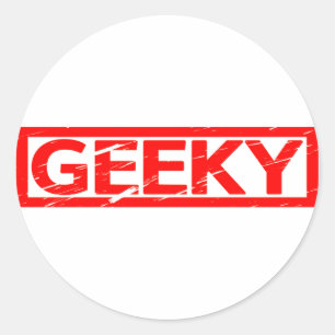 Geeky Stamp Ronde Sticker