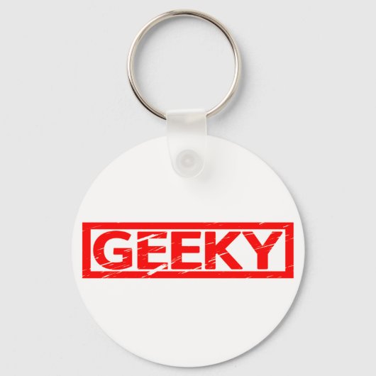 Geeky Stamp Sleutelhanger (Voorkant)