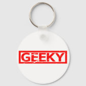 Geeky Stamp Sleutelhanger (Achterkant)
