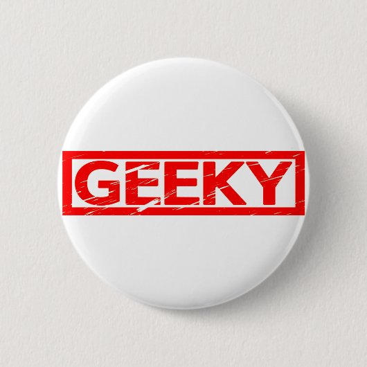Geeky Stempel Ronde Button 5,7 Cm (Voorkant)