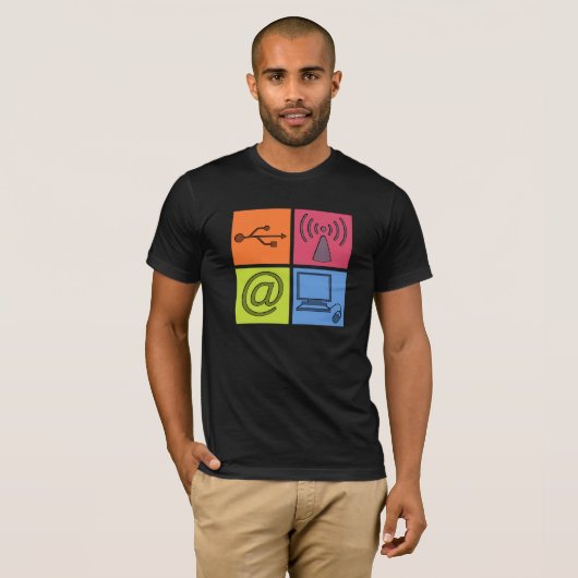 Geeky Symbols T-shirt (Voorkant volledig)