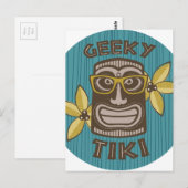 Geeky Tiki Briefkaart (Voorkant / Achterkant)