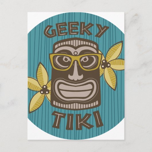 Geeky Tiki Briefkaart (Voorkant)