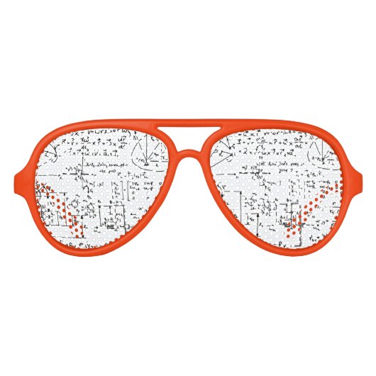 Geeky Wiskunde Mathematics Aviator Zonnebril (Voorkant)