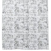 Geeky Wiskunde wiskunde Douchegordijn (Voorkant)
