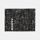 Geeky Wiskunde wiskunde gepersonaliseerd Fleece Deken (Voorkant (Horizontaal))