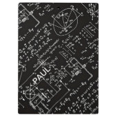 Geeky Wiskunde wiskunde gepersonaliseerd Klembord (Achterkant)