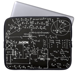 Geeky Wiskunde wiskunde gepersonaliseerd Laptop Sleeve