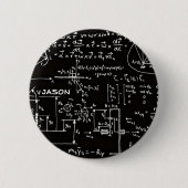 Geeky Wiskunde wiskunde gepersonaliseerd Ronde Button 5,7 Cm (Voorkant)