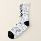 Geeky Wiskunde wiskunde gepersonaliseerd Sokken (Links - buitenkant)