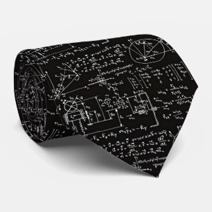 Geeky Wiskunde wiskunde Mannen Zwarte Necktie Stropdas