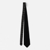 Geeky Wiskunde wiskunde Mannen Zwarte Necktie Stropdas (Achterkant)