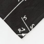 Geeky Wiskunde wiskunde op maat S-L Fleece Deken (Hoek)
