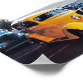 Geel 1940s auto / Coupe Poster (Hoek)