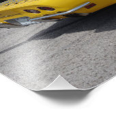 Geel 1973 Corvette Stingray Foto Afdruk (Hoek)