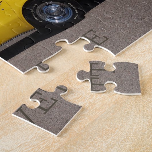 Geel 1973 Corvette Stingray Legpuzzel (Zijkant)