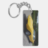 Geel 1973 Corvette Stingray Sleutelhanger (Voorkant Links)