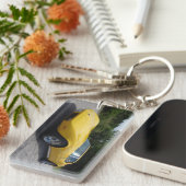 Geel 1973 Corvette Stingray Sleutelhanger (Voorkant Rechts)