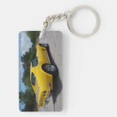 Geel 1973 Corvette Stingray Sleutelhanger (achterkant)