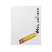 Geel #2 Potcil Schrijvend Engelse leraarsschool Notitieblok (Linkerzijde)