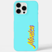 Geel 3D Indigo Moderne naam | Grappig elektrisch b Case-Mate iPhone Case (Achterkant)