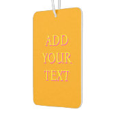 Geel 3D Magent Moderne naam | Trendy Cool Sinaasap Luchtverfrisser (Links)