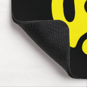 Geel 45-afstandsmeter grafisch muismat (Hoek)